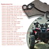 Front and Rear Brake Pads for Polaris Ranger 500 2x4