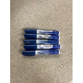 Sharpie Lot of 5 Sharpie Water-Based Poster Paint Marker Extra Fine Point Blue New