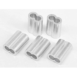 4mm Wire Sleeves W 8 Letter Sleeves 4mm Sleeve Double 0.2 inch (4 mm) Sleeve W/ 0.16 inch (4 mm) Wire Caulking Sleeves (50 Pieces)