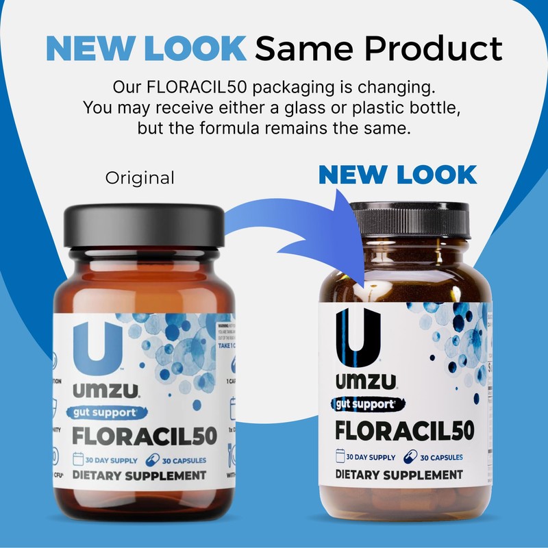UMZU Floracil50 Probiotic Supplement 30 Day Supply – 50 Billion