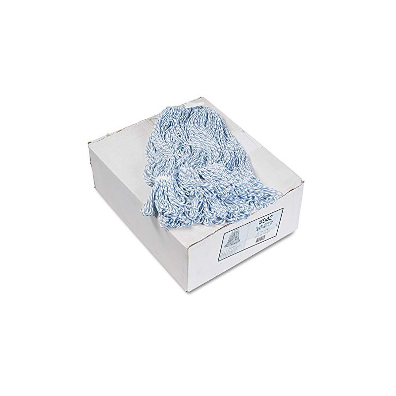 Boardwalk BWK542CT Narrow Floor Finish Rayon/Polyester Mop Head - Medium,