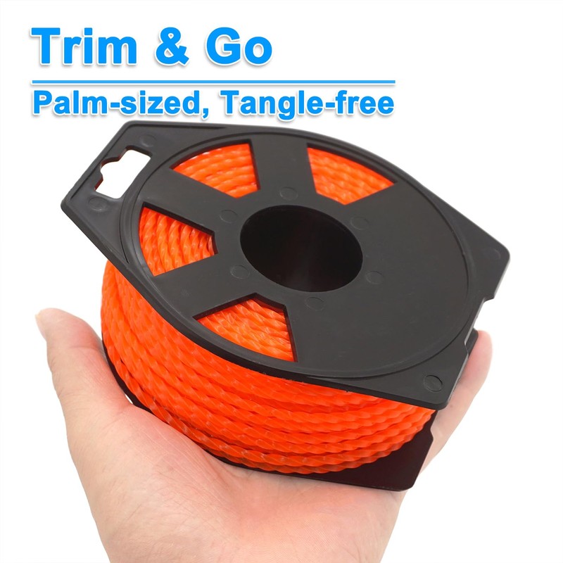 Zeqeey Twist Square Trimmer Line Heavy Duty Grass Strimmer String