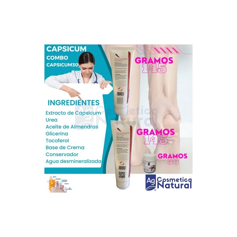 Pack 2 Cremas Neuropatia Diabetica Capsicum + Capsicum 30gr