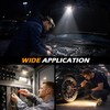 Samyoung 2-Pack 2400LM Magnetic Rechargeable Work Light, Dual-Sided LED Work