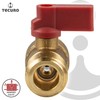 tecuro Mini Ball Valve on Both Sides Male Thread G