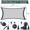 JINGKE 2 Pcs Small Cargo Net Pocket Elastic Mesh Netting