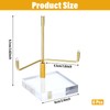 MAQUITA 6 Pcs Acrylic Easel Display Stand, Crystal Acrylic Easel