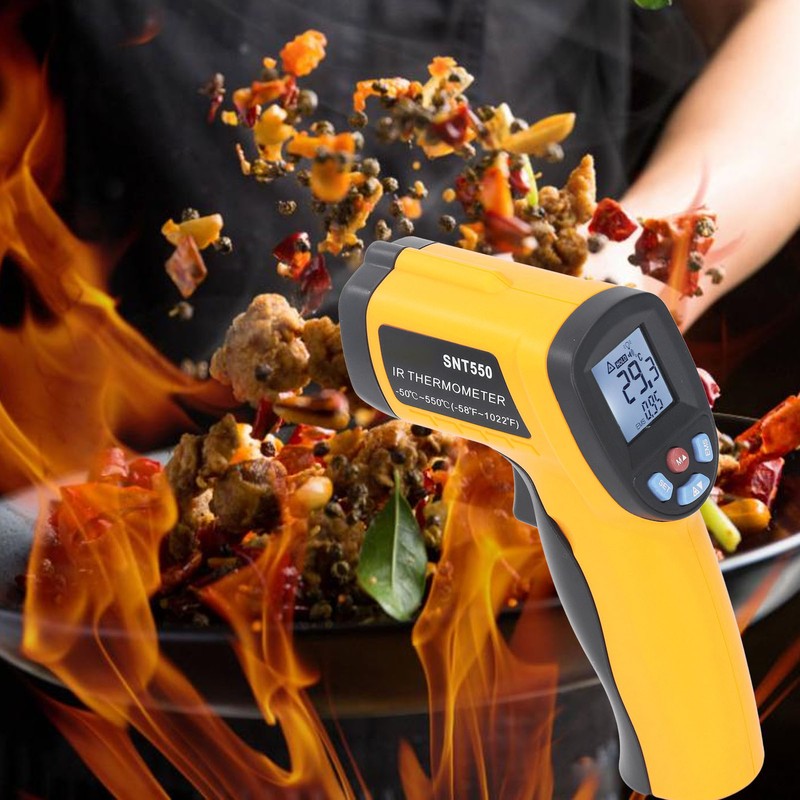 Infrared Thermometer Gun High Accuracy Digital Handheld Cooking Industrial Heat