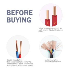 KOLSOL F02 Underground Cable Locator, Wire Tracer with Earphone, Cable Tester for Dog Fence Cables Irrigation Control Wires