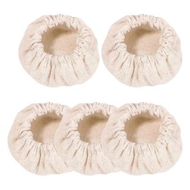 GSHLLO 5 Pcs Sourdough Starter Container Cover Mason Jar Cloth Cover Dough Fermentation Cover Small Bowl Covers Bread Proofing Cover Elastic Fabric Lids for Home Kitchen