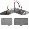 Kitchen Sink Splash Guard, 8.27in Faucet Guard & Draining Mat
