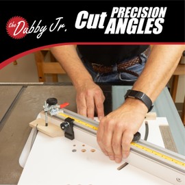 Peachtree Woodworking Supply Dubby Jr. Cut-Off Crosscut Sled (Left Side) Table Saw Jig, Quickly Cut Precise Accurate Miters, Left Side Table Saw Sled Kit, Angle Crosscut Sled for Table Saw