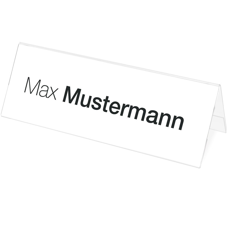 Deflecto 01899X Seminar Sign Holder Tent-shaped A4 Clear Ref 48601