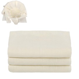 3 Pcs Cheesecloth, 50 x 50 cm Unbleached Grade 90 Muslin Cloths for Cooking Ultra Fine Washable Cheese Cloths for Straining for Filtering Juice Cheese Tea Coffee