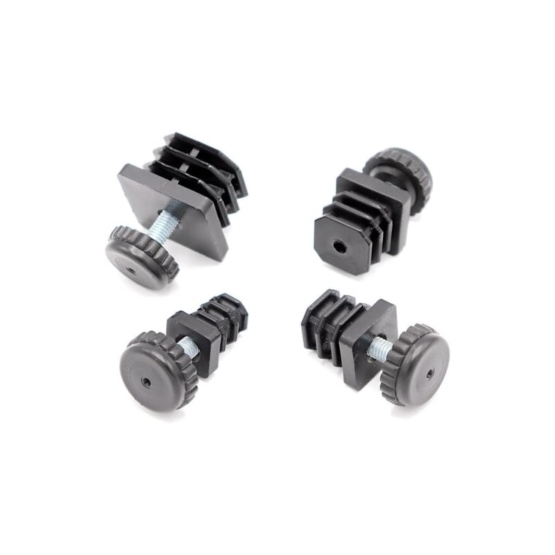 Threaded Plug Insert Socket for Square Tube with Adjustable Foot