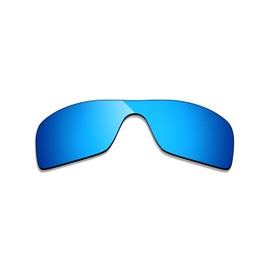 Alphax Ice Blue Mirrored Polarized Replacement Lenses for Oakley Batwolf OO9101 Sunglasses