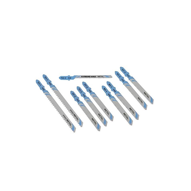 Dewalt DT2292-QZ Jigsaw Blade-Set for metal (10 Piece)