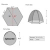 EighteenTek Screen House Gazebo, 4-6 Person Pop Up Screen Tent,