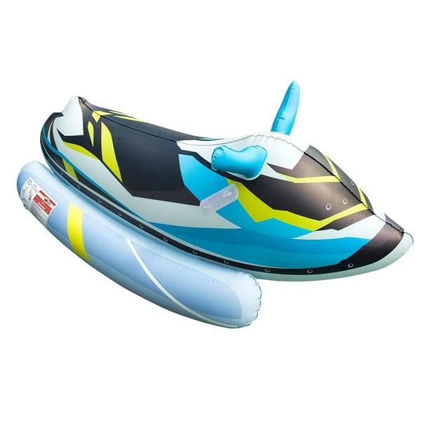 Member's Mark Novelty Jetski Inflatable Ride-On Pool Float 74.5in X 33in X 29in