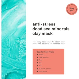 Freeman Dead Sea Minerals Facial Anti-Stress Mask, 6 Oz