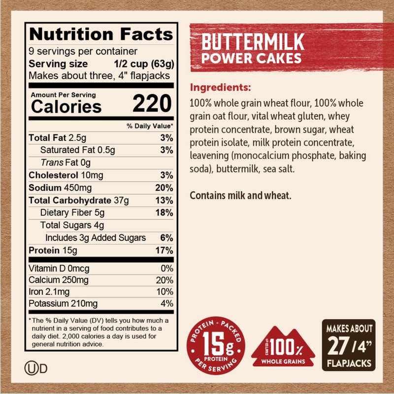 Kodiak Cakes Protein Pancake Power Cakes, Flapjack and Waffle Baking