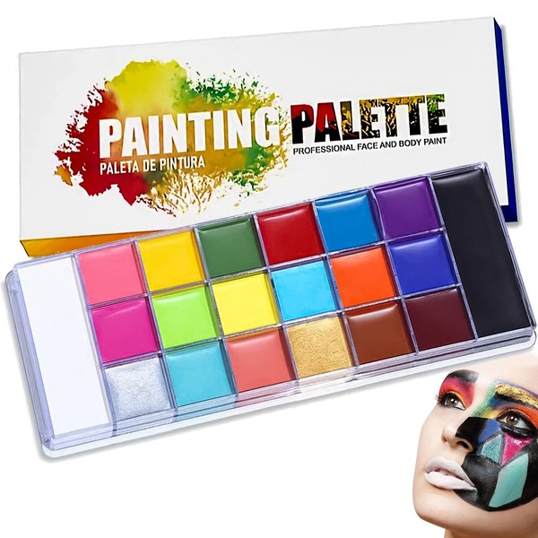 Children's Make-Up Set, 20 Colours, Body Painting Colours, Face Paint,