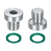 sourcing map 2Pcs M8x1 Inner Hex Head Pipe Fitting Plug,