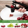 SoeUyd Cherry Stone Remover, Cherry Pitter, Cherry Pitter, Stainless Steel
