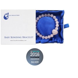 Rose Quartz Baby Bonding Bracelet | Nursing Bracelet for Breastfeeding | Unique Gift for Pregnant Mum