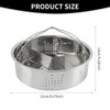 Stainless Steel Vegetable Steamer Basket, Insert Steaming Rack with Handle,
