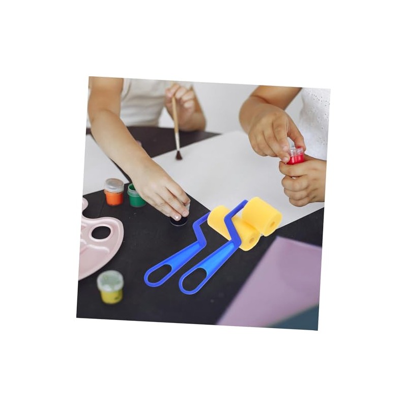 2piezas Rodillos De Esponja para Pintar Brochas Esponja Rodillo para