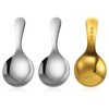 Mini Gold Silver Spoons, 304 Stainless Spoons for Canisters, 3