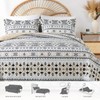 TWINRUN Boho King Quilt Bedding Set, Lightweight Bedspread King Size