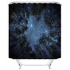 goodbath Forest Starry Shower Curtain,Night Sky Space Milky Way Trees