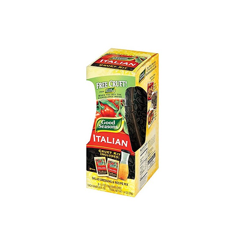 Good Seasons Salad Dressing and Recipe Mix With Cruet, Italian,