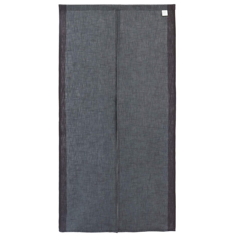 Sunny day fabric Noren Slub Line 33.5"W x 67"L Blue