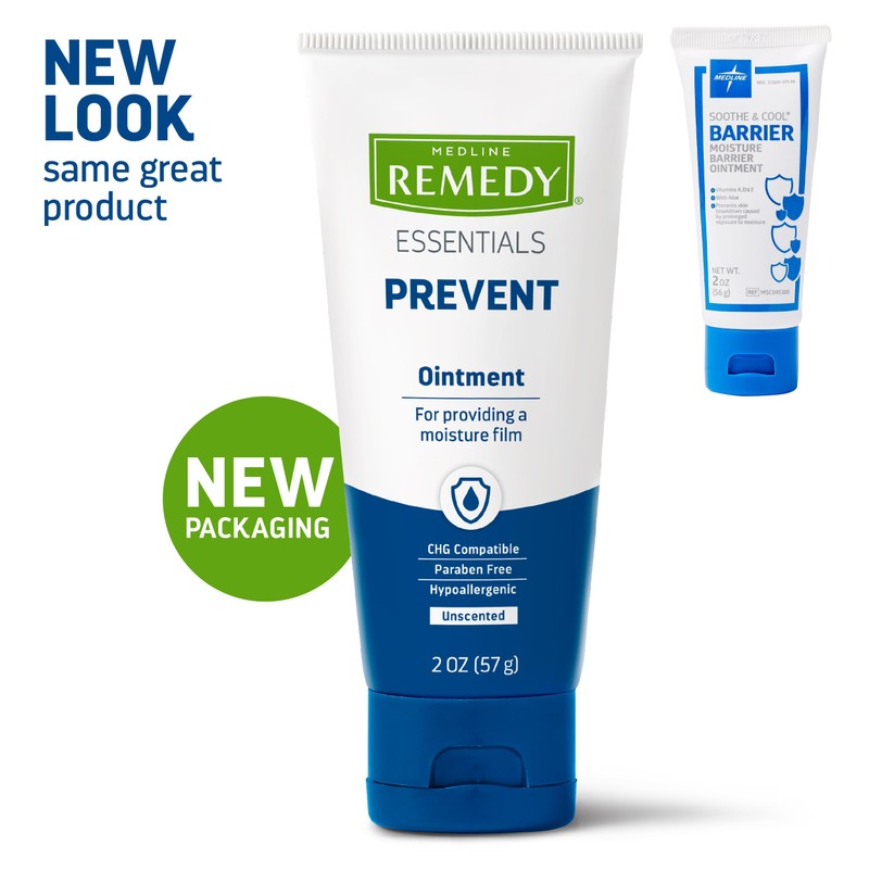 Medline Remedy Essentials Ointment (2 oz Tube), 12 Count, Unscented,