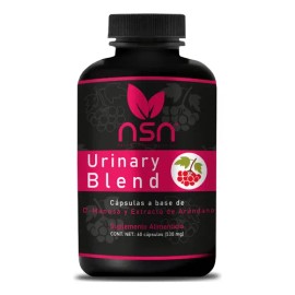 Urinary Blend - Vitaminas para el tracto Urinario  con D- Manosa y Extracto de Arándano  60 Cápsulas                                                  
