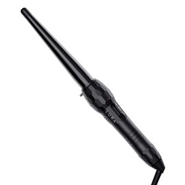 LURA Ceramic Tourmaline Coating Curling Wand, 1/2-1 Inch Barrel Hair Curler with 2 Heat Setting (320/410℉), Suitable for All Hair Types