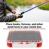 Fish Tackle Storage Box, Multi Compartment Portable PP Fishing Tackle