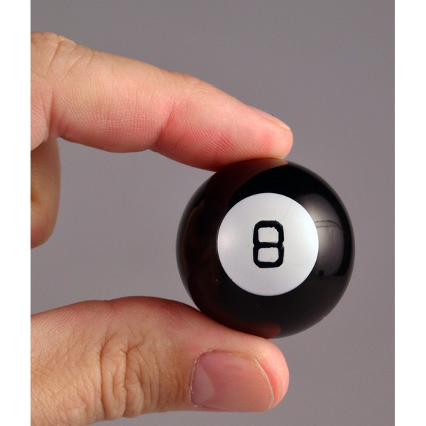 Worlds Smallest Magic 8 Ball - Miniature Version of the Classic Fortune Teller Toy. Fully Playable and Accurate to the Original - Includes 10 Positive, Negative, and Neutral Answers,SI514