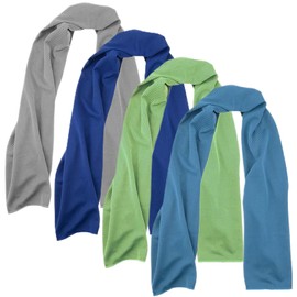 Cooling Towels, 4 Pcs Ice Towel, Reusable Hyper-Evaporative Sports Towels for Yoga, Sport, Gym, Workout, Camping, Fitness, Running, Workout and More Activities