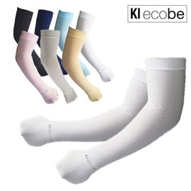KI ecobe Sports Hand Back Cooling Arm Sleeves with UV Protection Hand Back Beige 5ea