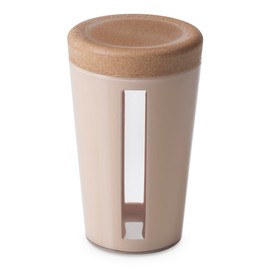 omada Design - 0.75 lt jar - Plastic and wooden container with lid for food freshness - Made in Italy - Ecoliving line