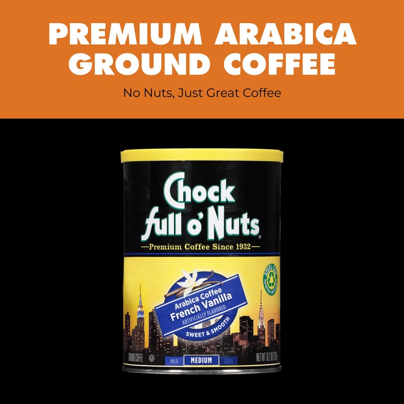 Chock Full o' Nuts French Vanilla Ground Coffee – Premium