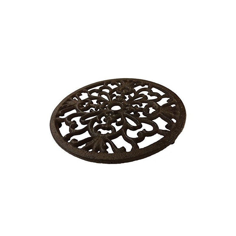 Marvells Cast Iron Decorative Round Circular Kitchen Trivet