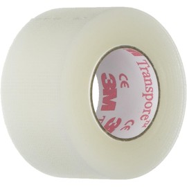 3M 3M Transpore Clear 1-Inch Wide First Aid Tape, 10-Yard Roll (2 Rolls), Model:1527-1