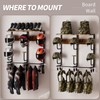 Motorcycle Helmet Rack with 6 J-hooks& 6 Clip Hooks –