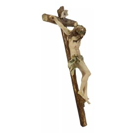 Ebros Large Jesus Christ at Calvary Crucifix INRI Wall Cross Hanging Plaque 20"H