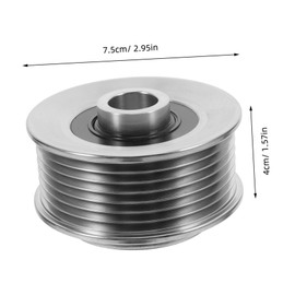 Mobestech Heavy Duty Car Alternator Pulley Wheel Efficient Power Installation for Compatible Vehicle Models Clutch Accessory for